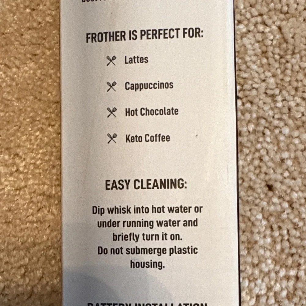 Silver Electric Milk Frother